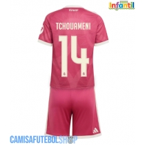Camisa de time de futebol Real Madrid Aurelien Tchouameni #14 Replicas 3º Equipamento Infantil 2026-27 Manga Curta (+ Calças curtas)